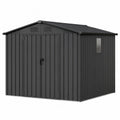 Metalowy schowek ogrodowy z blachy stalowej 213x127x185 cm