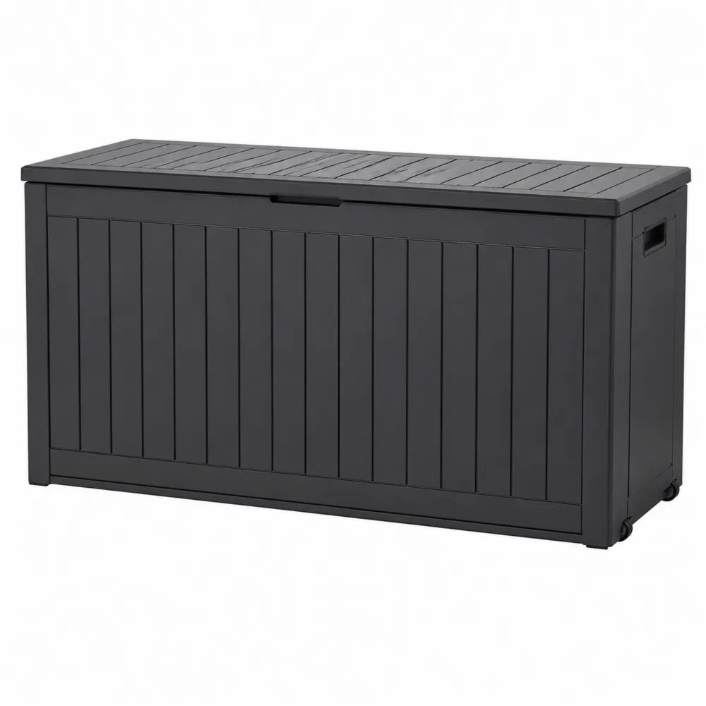 Skrzynia ogrodowa z polipropylenu 120x50x60 cm Czarna