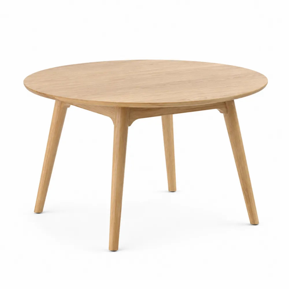 Stół okrągły z drewna dębowego 120 cm