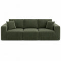 Sofa modułowa sztruks zielony 220x90x80 cm