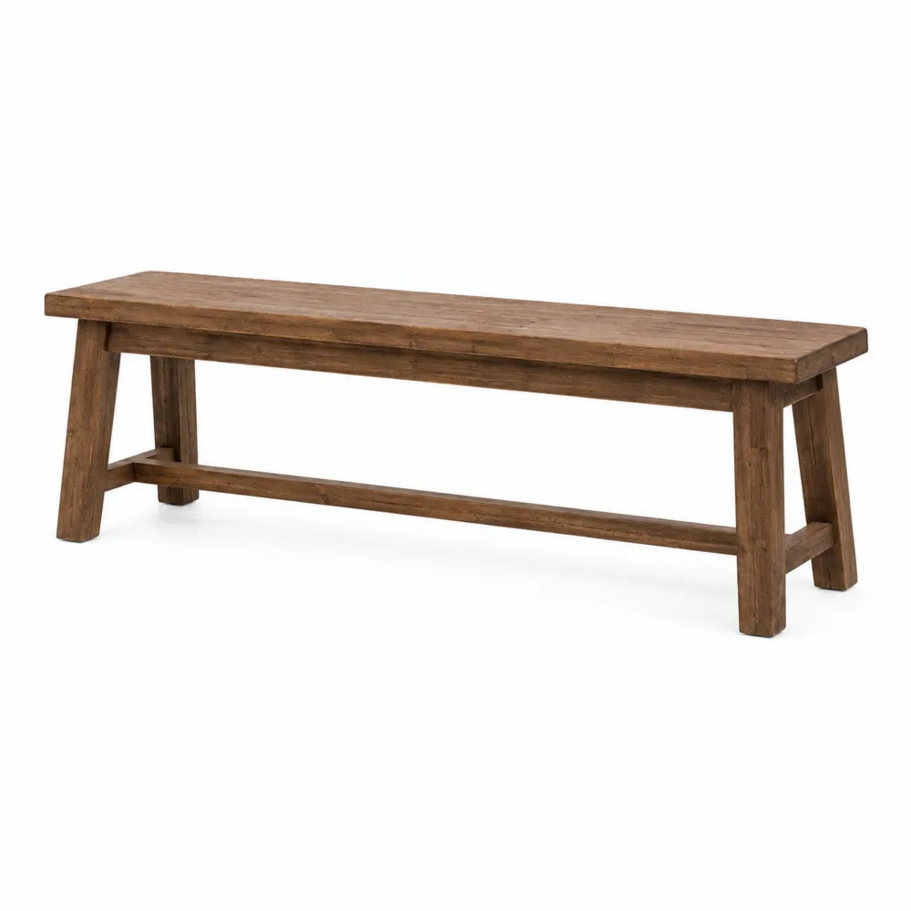 Ławka z drewna teakowego 120 cm Brązowa