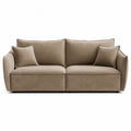 Sofa welurowa beżowa 220cm