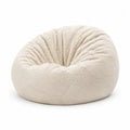 Fotel typu bean bag sztruksowy Beżowy 80x80x60 cm